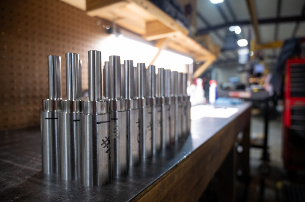 Aerospace parts machined using CNC turning and milling
